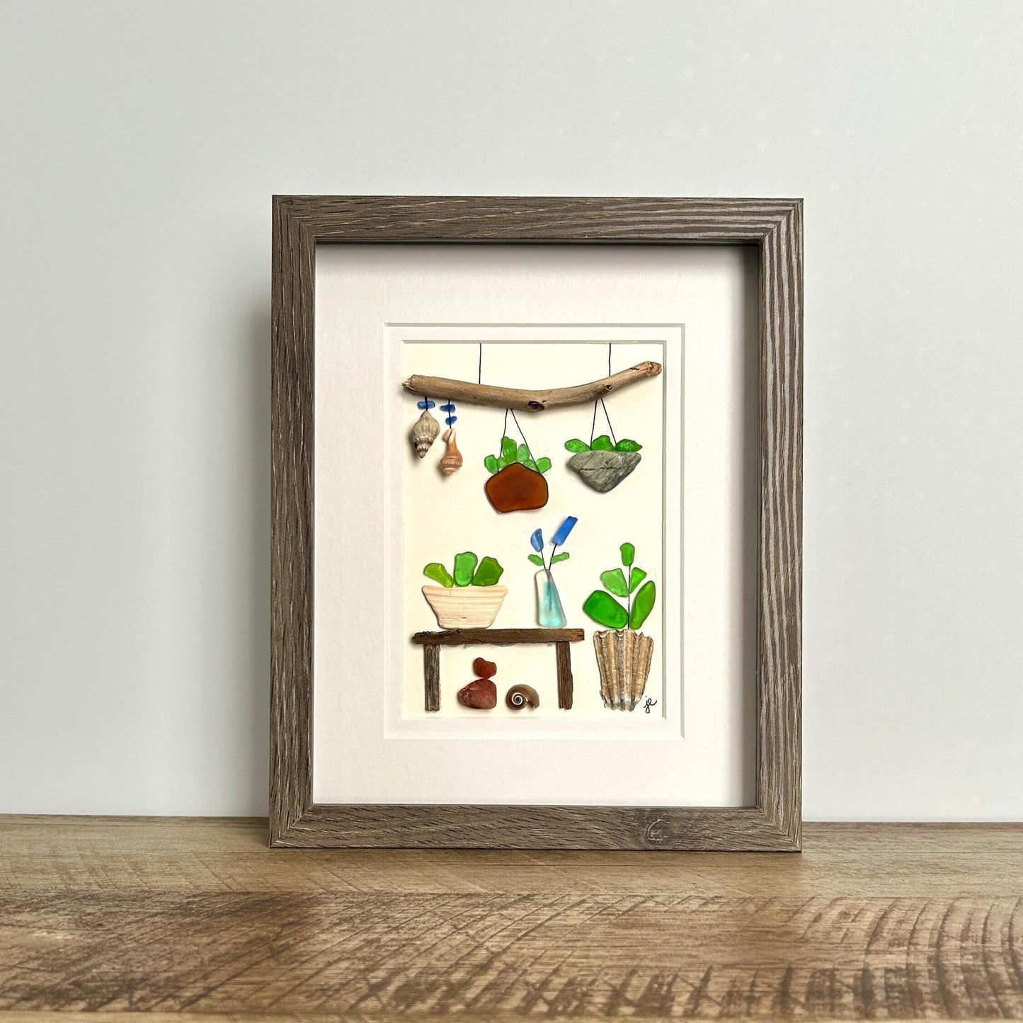 Sea Glass Plant Room - 8-in x 10-in