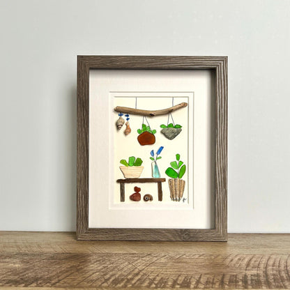 Sea Glass Plant Room - 8-in x 10-in