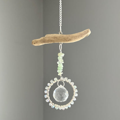 Aventurine & Driftwood Suncatcher
