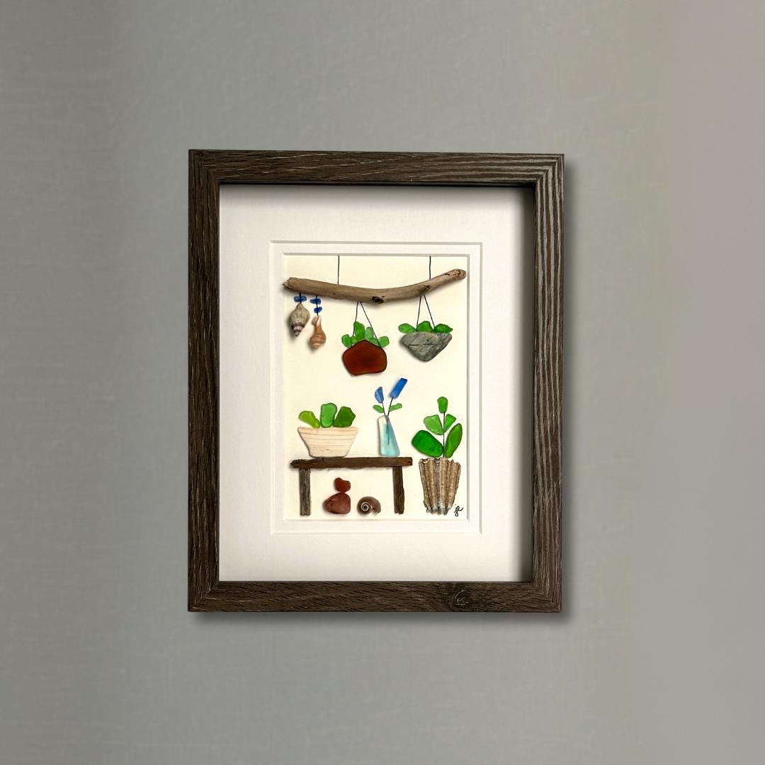 Sea Glass Plant Room - 8-in x 10-in