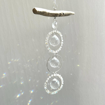 Driftwood Triple Prism Suncatcher