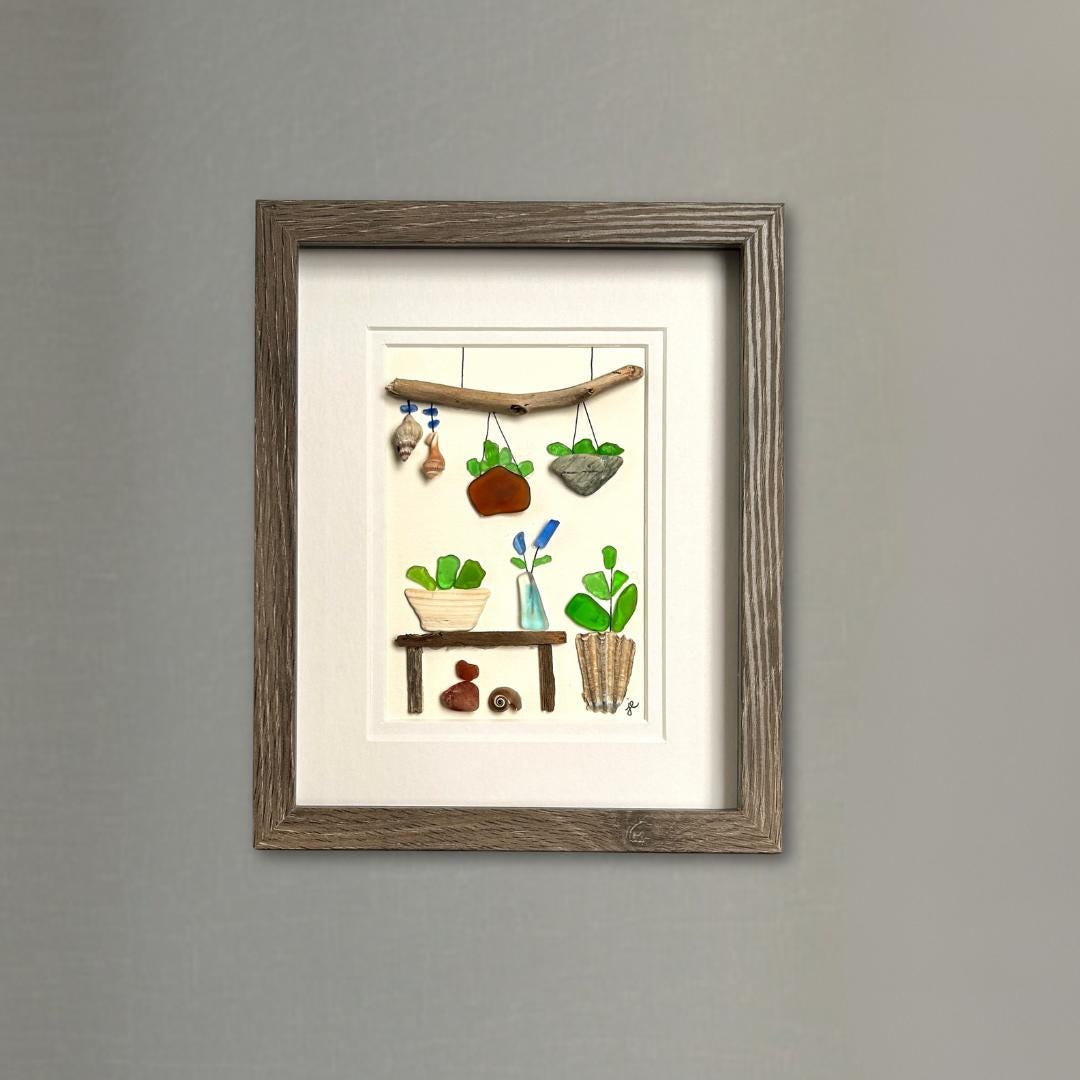 Sea Glass Plant Room - 8-in x 10-in