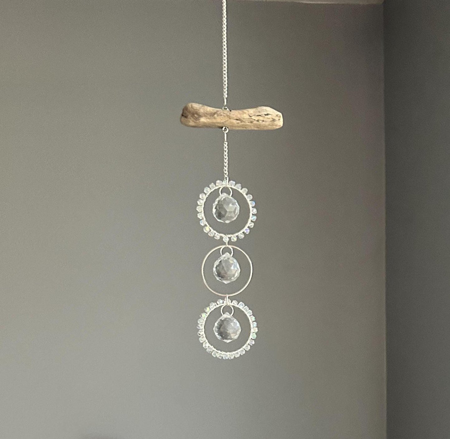 Driftwood Triple Prism Suncatcher