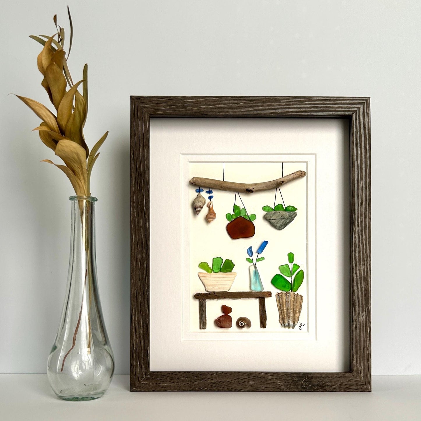 Sea Glass Plant Room - 8-in x 10-in