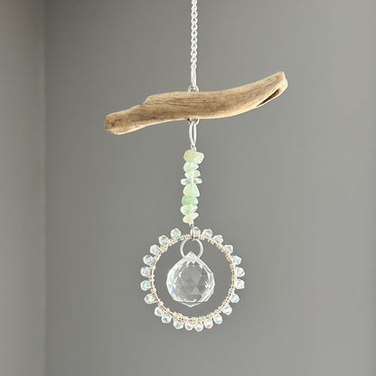 Aventurine & Driftwood Suncatcher