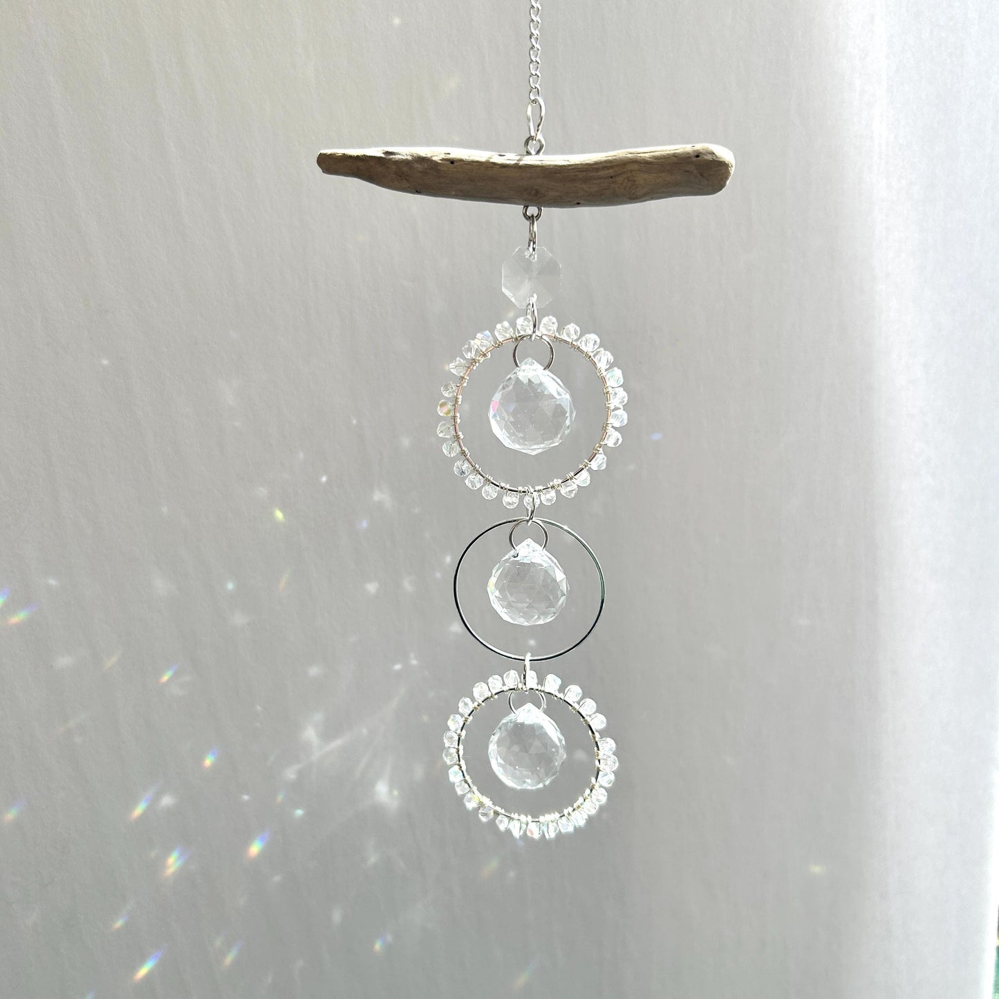 Driftwood Triple Prism Suncatcher
