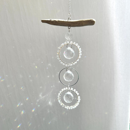 Driftwood Triple Prism Suncatcher