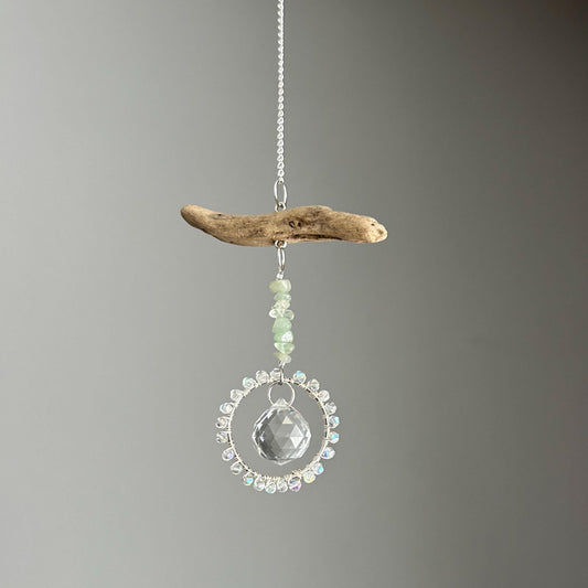 Aventurine & Driftwood Suncatcher